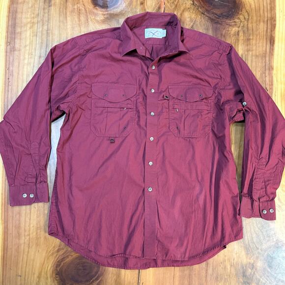 Filson Men's Long Sleeve Field Shirt XLe Cotton Button Hunting Outdoor F3-19 - Picture 1 of 6
